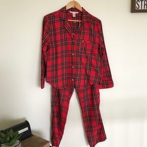 Victoria Secret Plaid Flannel Pajama Set